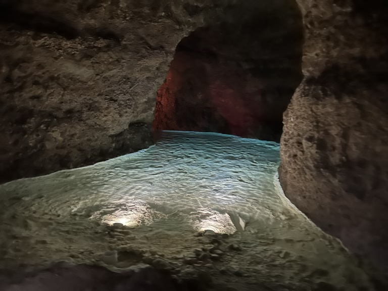 A pool in the cave