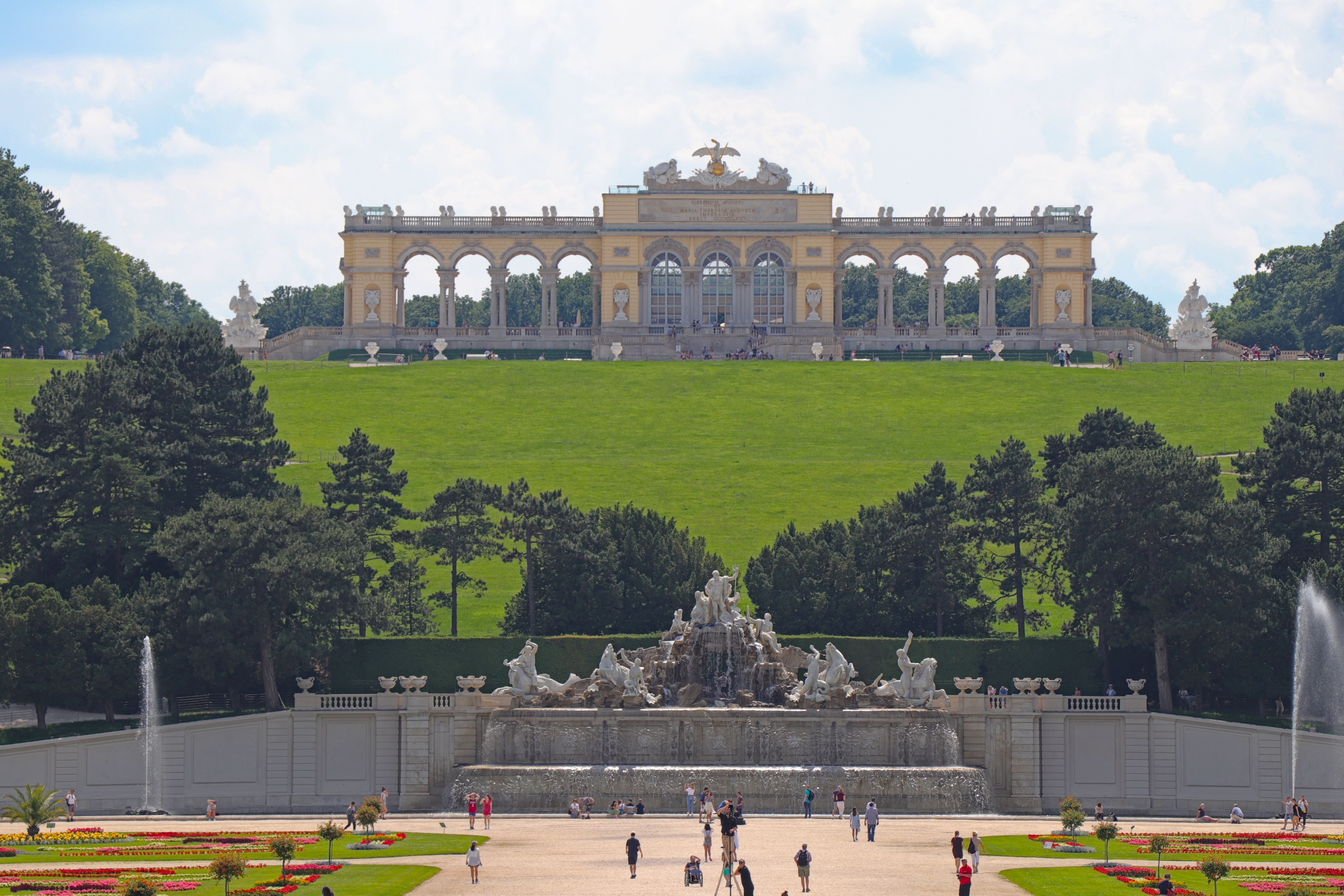 Neptune Fountain and Gloriette