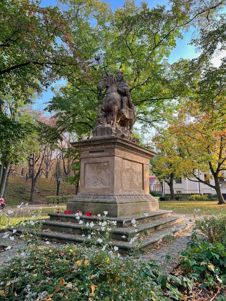 St. Wenceslas statue in Vyšehrade