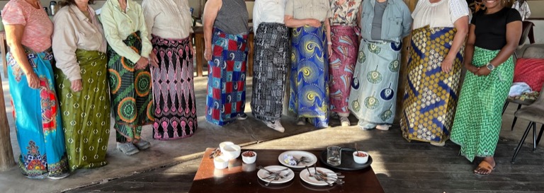 Women wearing their chitenge