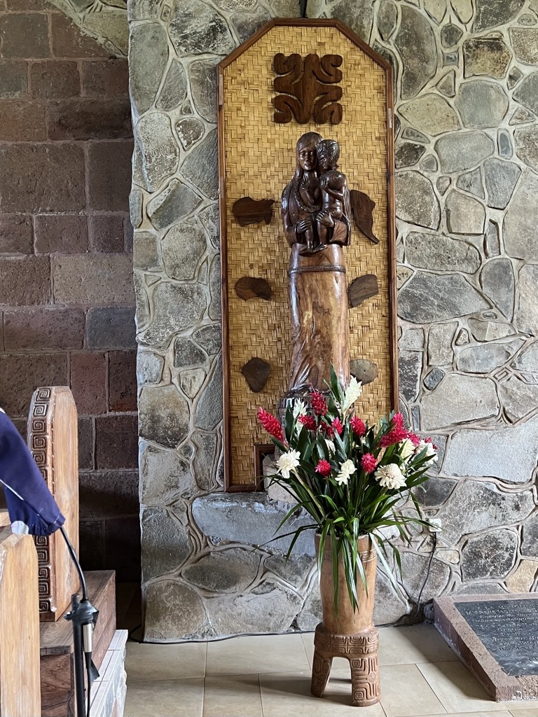 Virin Mary and Marquesas Cross