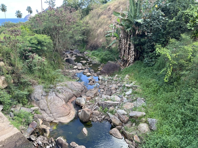 Crossed a small stream