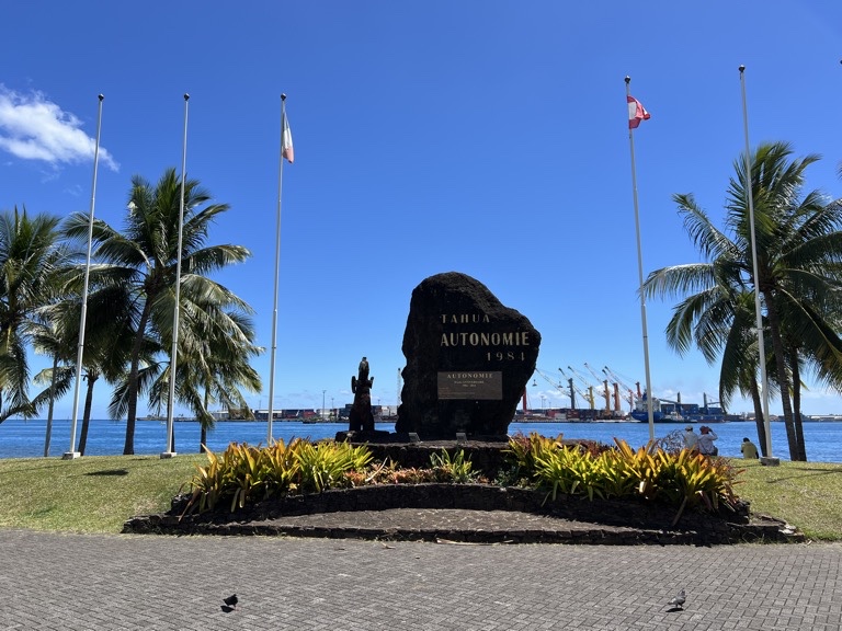 Monument to 1984 Tahitian Autonomy