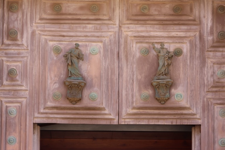 Peter and Paul above the main doorway