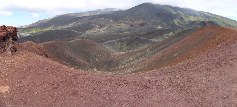 Big crater from the top
