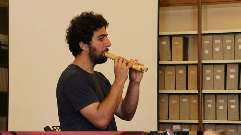 Georgio and the double flute