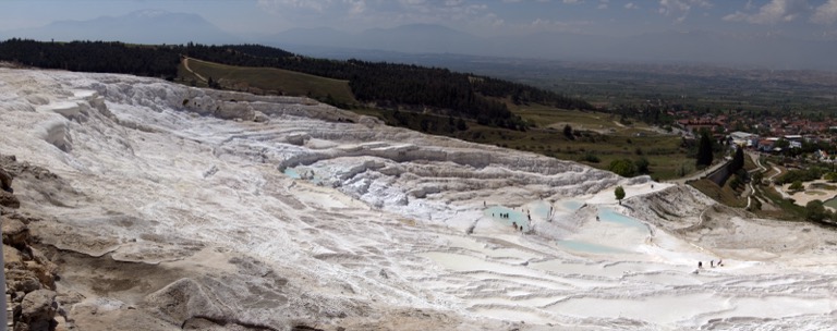 Travertine pools lower down