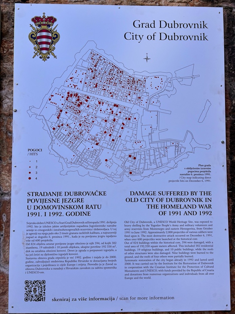 Map of damaged roofs