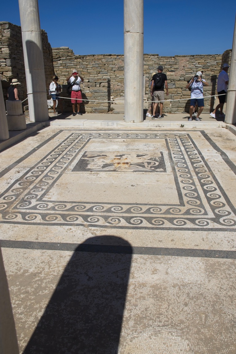 Mosaic in courtyard of fancy home