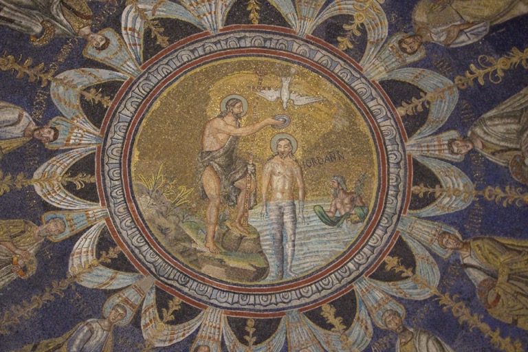 Baptistery Ceiling Center Detail